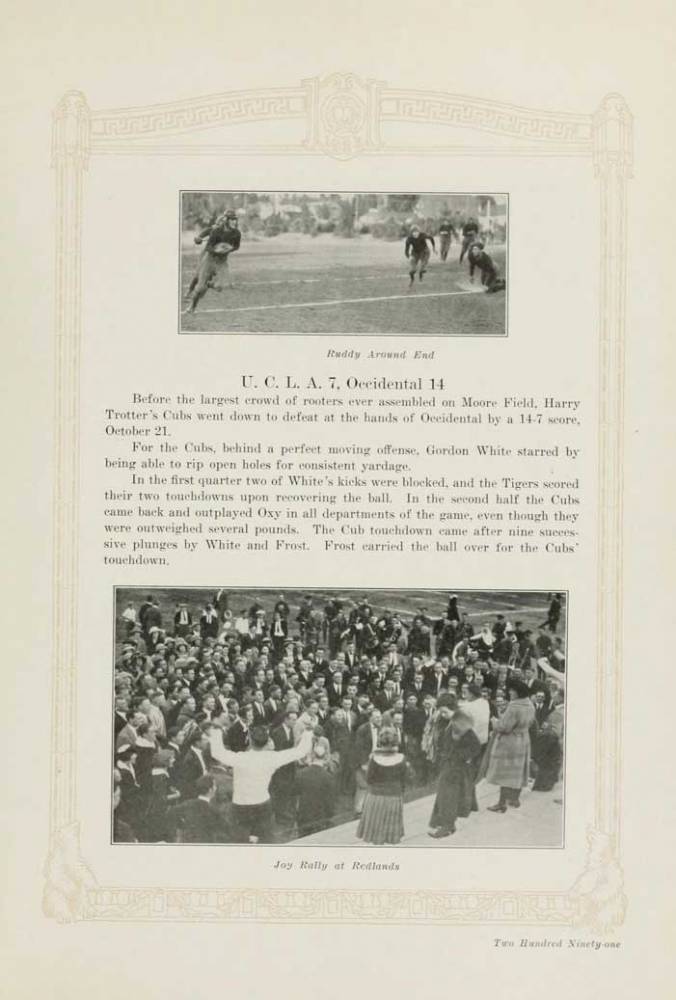 Photo of Band at Joy Rally, 1923 Yearbook, page 291