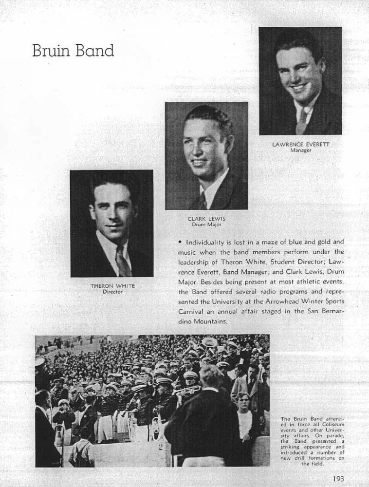 1933-1934 Band Staff, 1934 Yearbook, page 193