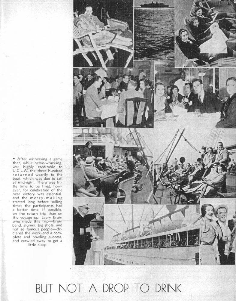 The Band's first Bay Area trip (by boat!), 1931-1932 Yearbook
