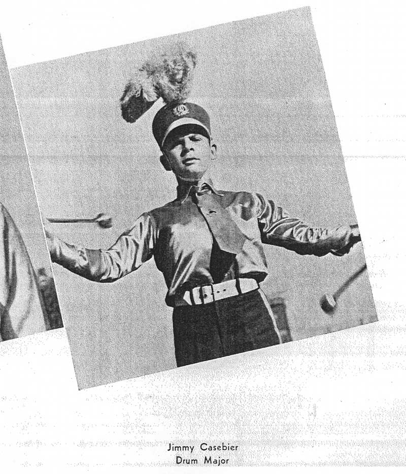 Jimmy Casebier, Mascot Drum Major, 1939-1940, page 245