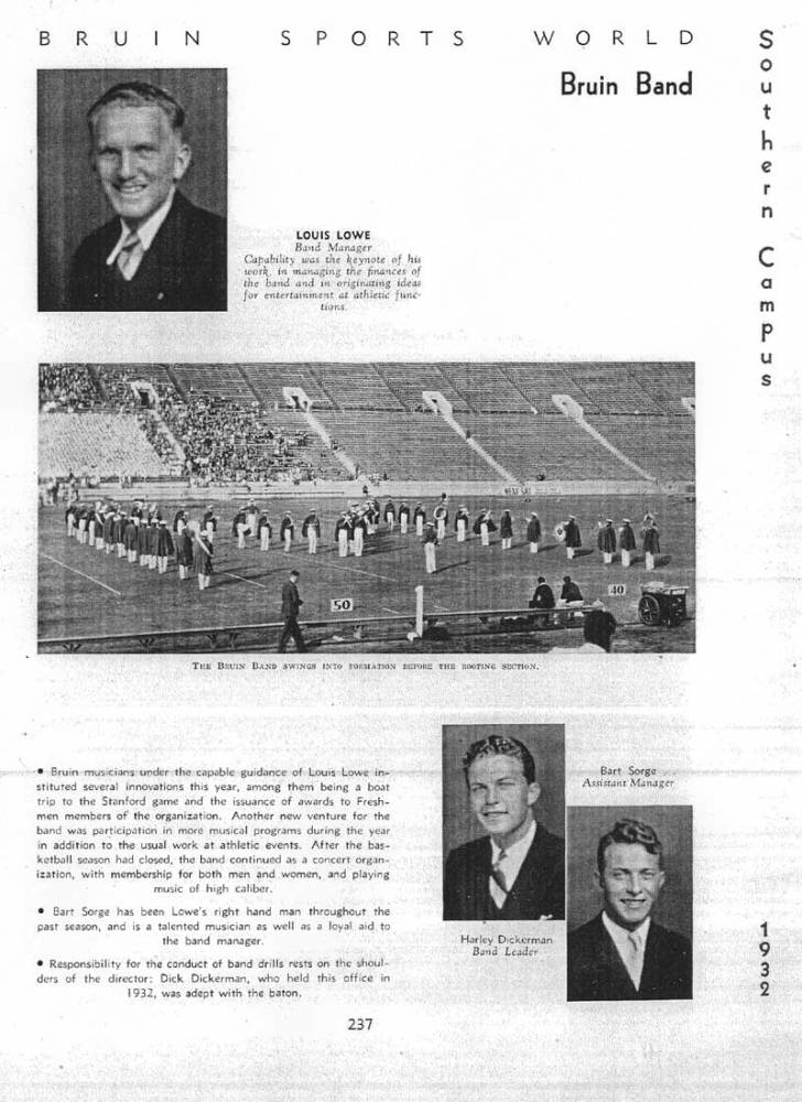 1931-1932 Band Staff, 1932 Yearbook, page 237