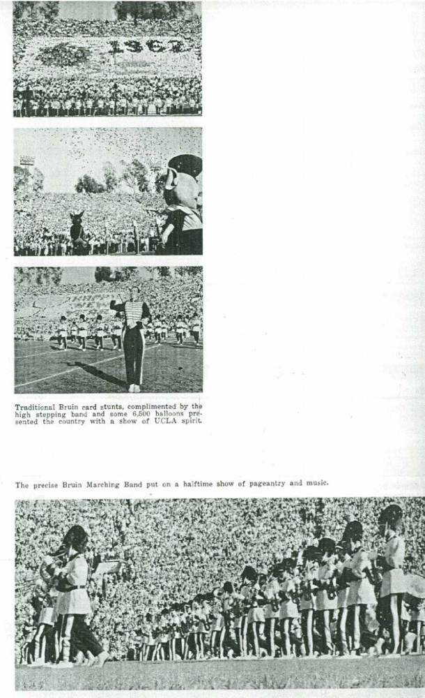 1962 Rose Bowl halftime show, 1961-1962 Yearbook, page 73