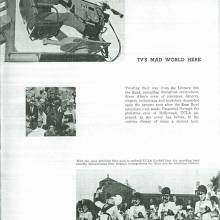 Band filming its appearance on the New Steve Allen Show, December 1961, 1961-1962 Yearbook, page 64