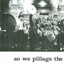 Band in College Library, 1966-1967 Yearbook, page 43