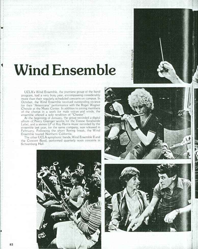 Wind Ensemble, 1980 Yearbook, page 82