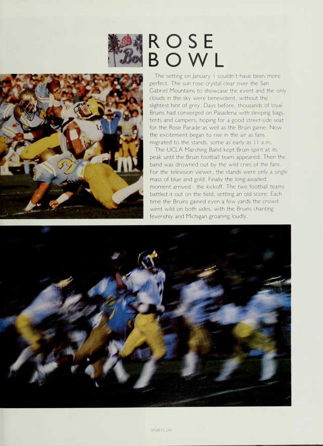 Rose Bowl, 1983 Yearbook, page 249