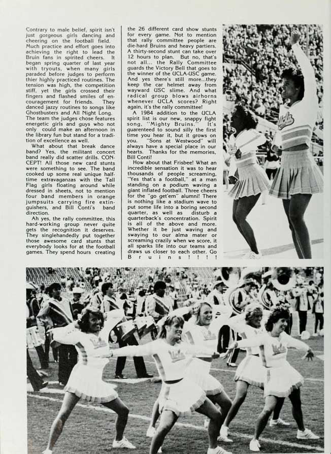 The "Break Dance Band," 1985 Yearbook, page 38