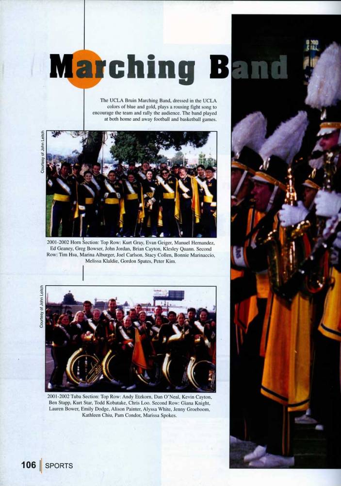 Horns, Tubas, 2002 Yearbook, page 106