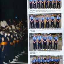 Snare Drums, Cymbals, Tenor Drums, Clarinets, 2003 Yearbook, page 129