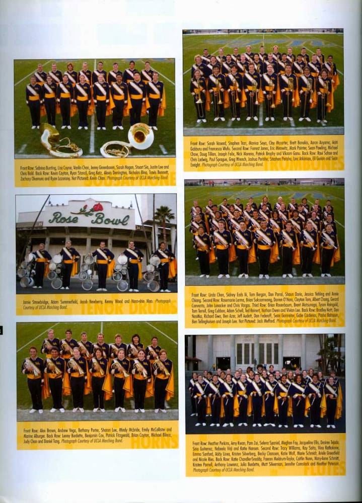 Tubas, Trombones, Tenor Drums, Trumpets, Horns, Flutes, 2005 Yearbook