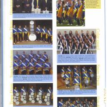 Directors & Teaching Assistants, Bass Drums, Tenor Saxophones, Tenor Drums, Cymbals, Color Guard, Snare Drums, Flutes & Piccolos, 2008 Yearbook, page 303