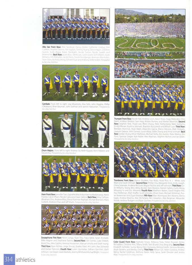 Section Photos, 2009 Yearbook, page 314